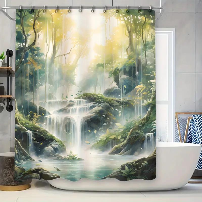 

Kitchen Decor Shower Curtain Cat Box Print Home Is Where Your Cat Is White Black Waterproof Polyester Customizable Size: 60X72 I W60H190(CM)-1 Pcs