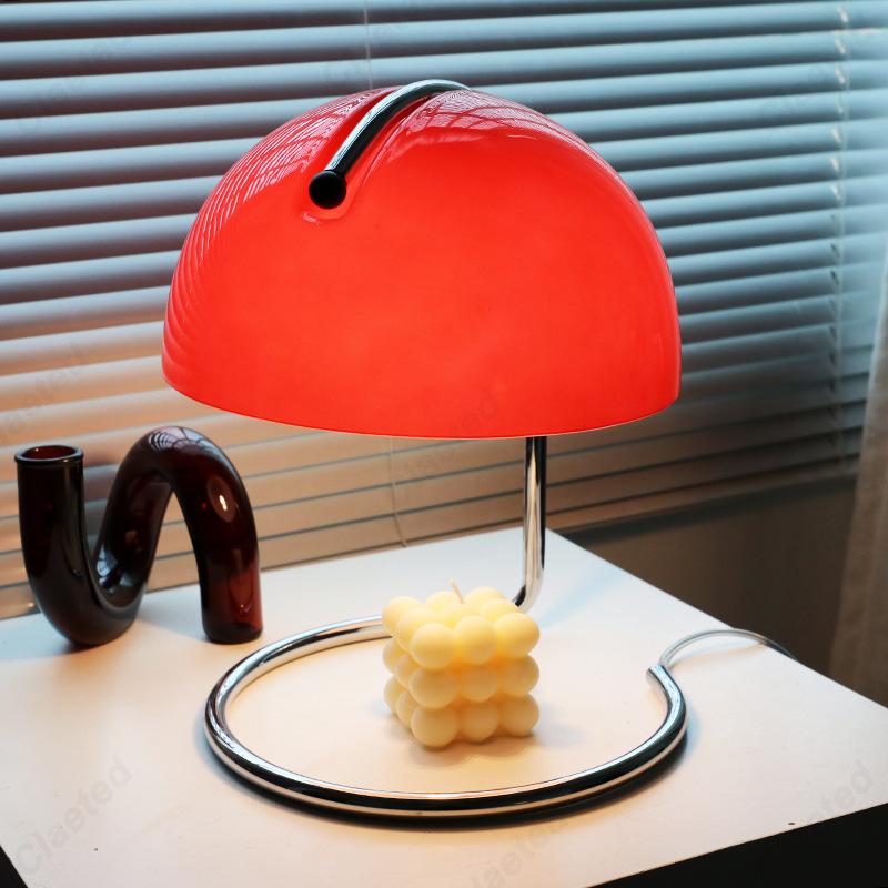 Bauhaus Glass Fireless Aromatherapy Table Lamp, Metal Foyer Lamp, Bedroom Bedside Atmosphere Decoration Lamp