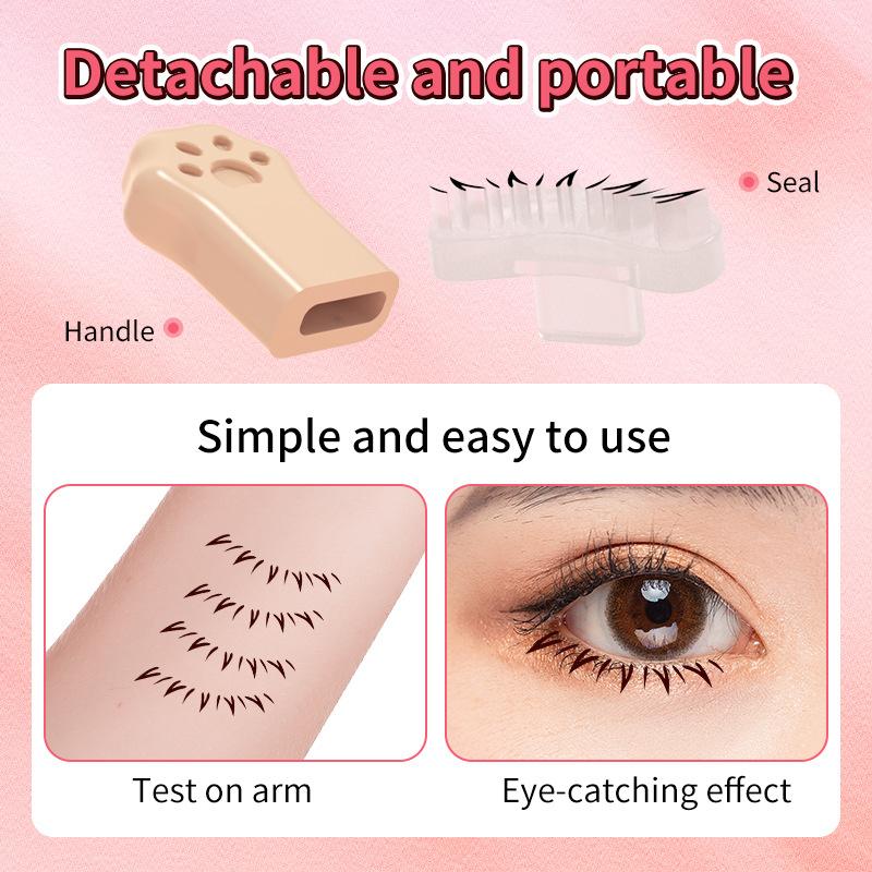 1 Pair of False Eyelash Stamps DIY Eyelash Extensions Under Painting Silicone Template Natural Eyelashes Eye Makeup Tools