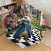1PC Alice In Wonderland Rabbit Umbrella-8-Rib Reinforced, Automatic Open, Lightweight & Durable, Cute Fashion Accessory for Outdoor-T129
