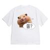 Cute Fluffy Hamster Meme Hangul Text Graphic Tshirt Unisex 2026 Korean Streetwear Y2k Loose Casual Daily Short Sleeve Top