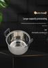 American Style Tall Stainless Steel Thickened Soup Pot, Large Capacity Stew Pot for Home