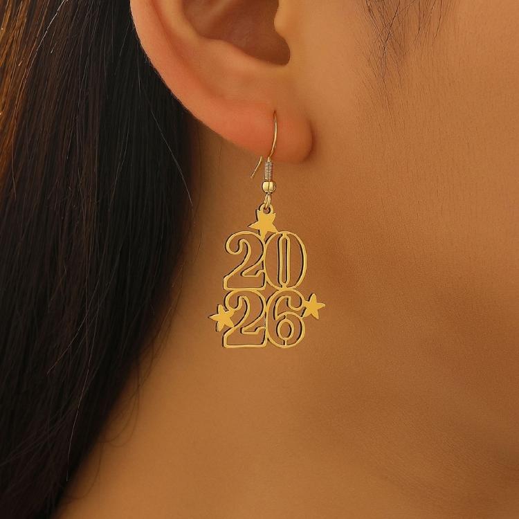 2026 Theme Acrylic Earrings Smooth Surfaces Unique Accessory Casual Formal Earrings Suitable for Fashion Women Present