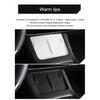 For Tesla Model 3/Y/X/S 2021-2024 Central Control Wireless Charging Silicone Pad Non-slip Pad Dust-Proof Charger Protect Cover