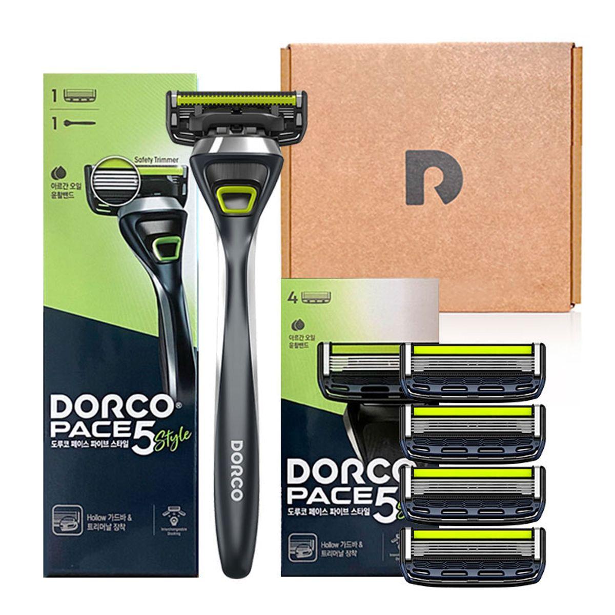 Face Basic Starter Kit Shaving Set (Razor + 5 Blades)
