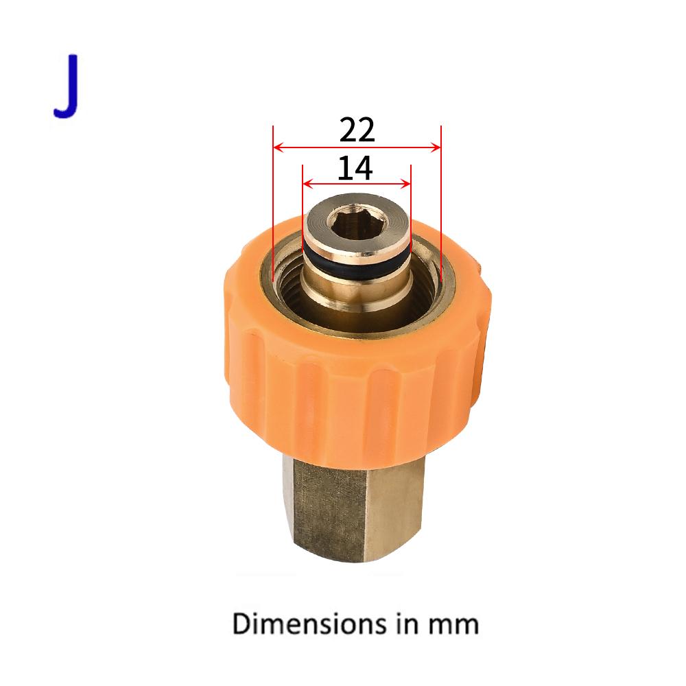 Pressure Washer Gun Lance Bayonet Adapter Snow Foam Lance Adapter High Pressure Car Washer Foam Gun Nozzle Connector for Karcher