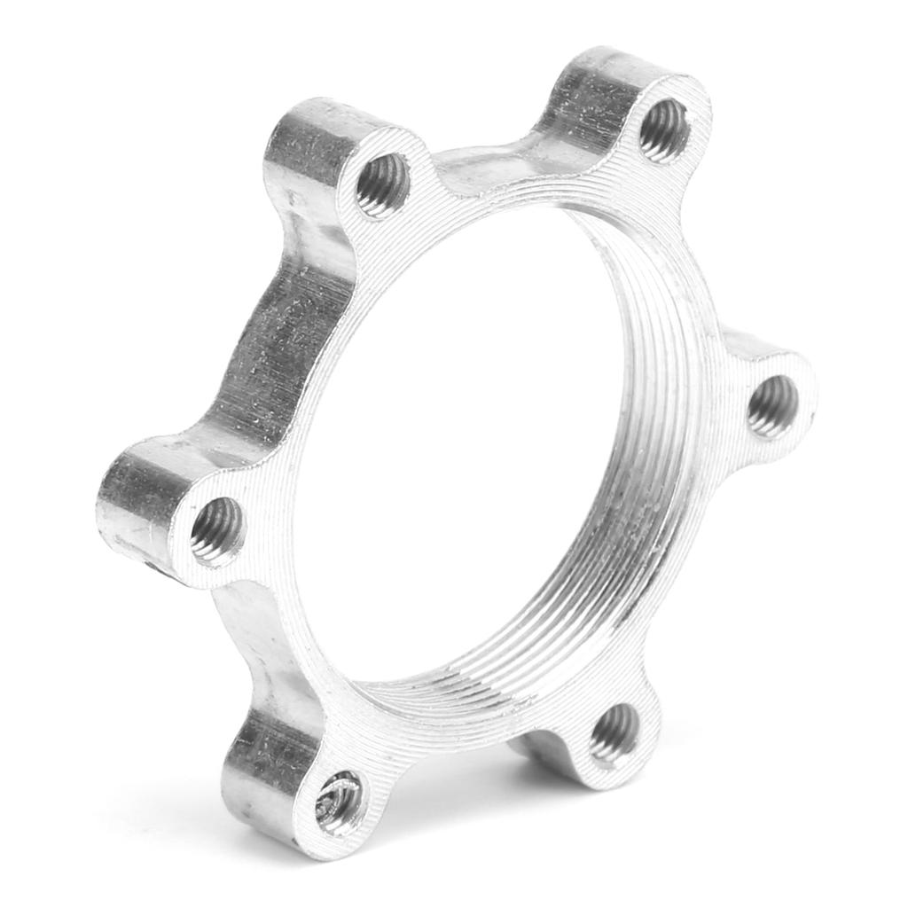 Disc Brake Flange Disc 6‑hole Threaded Seat Disc Brake Thread Conversion Seat Adapter Base