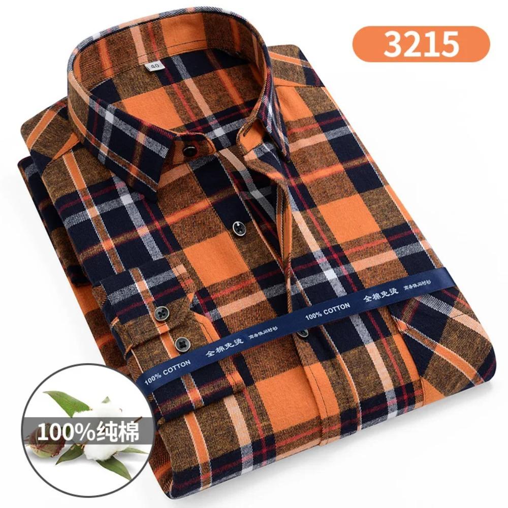 Extra Large Size 160KG S - 11XL 100 Cotton Men's Flannel Shirts Long Sleeve Men's Flannel Shirts Long Sleeve Big and Tall