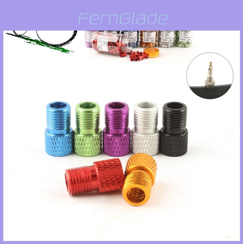 High Quality Aluminum Alloy Presta To Schrader Valve Adapter Converter For Bicycle Tire Tubes