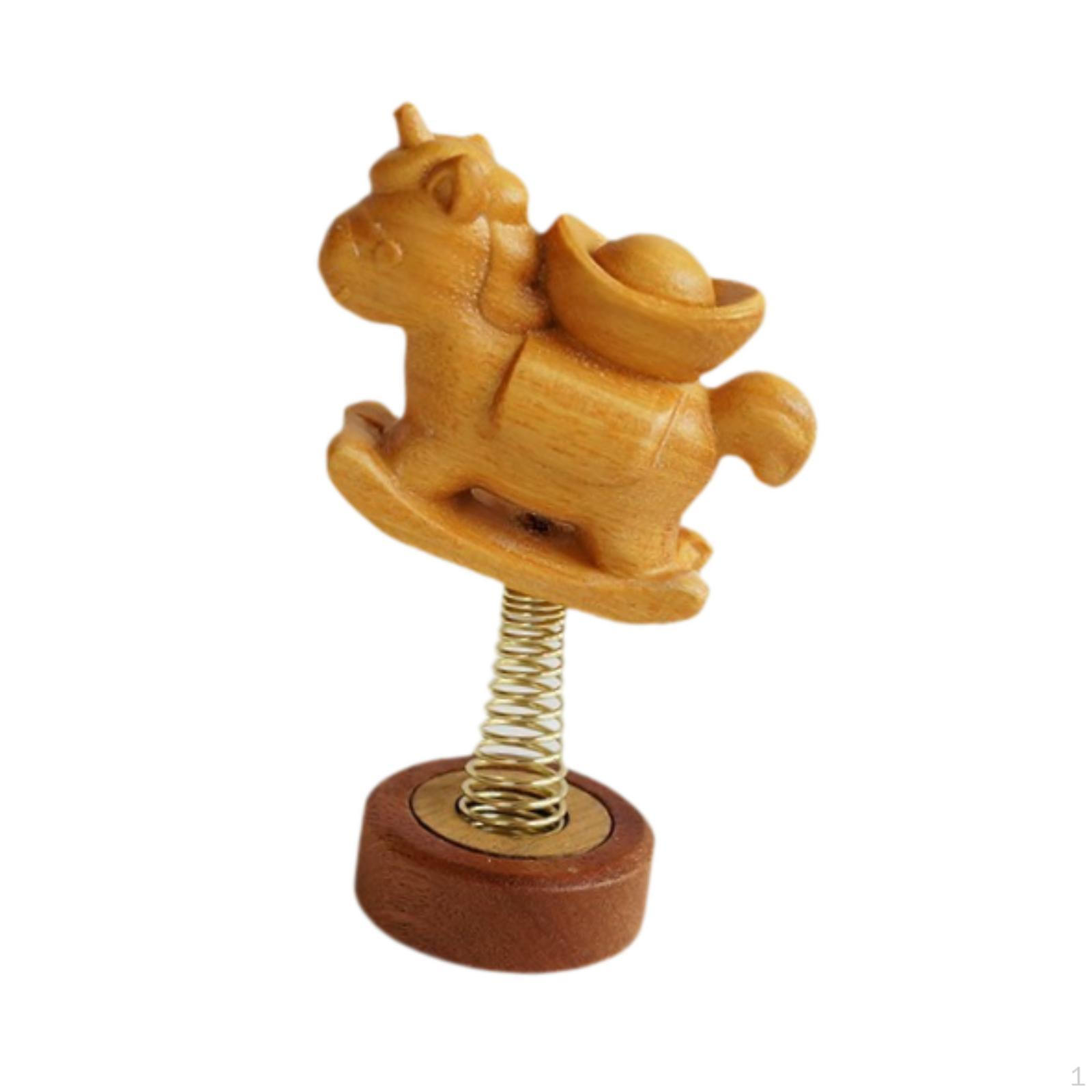 

Animal Statue for Car Dashboard Decoration, Rocking Horse, Indoor Festival Ornament Style B