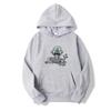 Skull Halloween Printed Street Hat Sweatshirt Kpop Fashion Printed Hat Sweatshirt Men's Autumn Loose Men's Streetwear