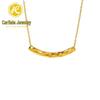 Shuibei 999 Fine Gold Slim Waist Necklace: 3D Hard Gold Women's Pendant Charm, Popular Live Broadcast Hot Seller.