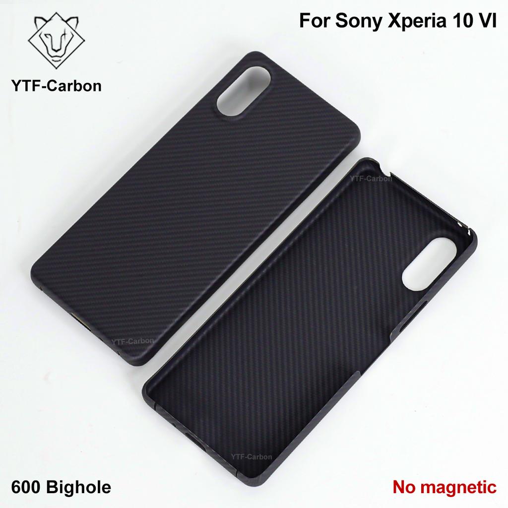 YTF Carbon For Sony Xperia 10 VI/V/IV/III Case Kevlar Magnetic Ultra-Thin Anti-Drop 10 VI Aramid Fiber Hard Cover