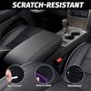Car Center Armrest Box Cover Pad Microfiber Leather Waterproof Protection Black For Jeep Grand Cherokee Dodge Durango 2011-2020