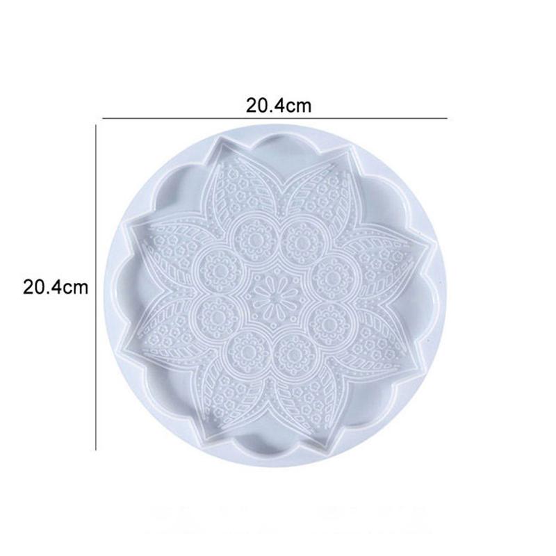 Mould DIY Crystal Resin Hollow Snowflake Heat-Resistant Coaster Mold Snowflake Hanging Ornament Christmas Series Silicone Molds