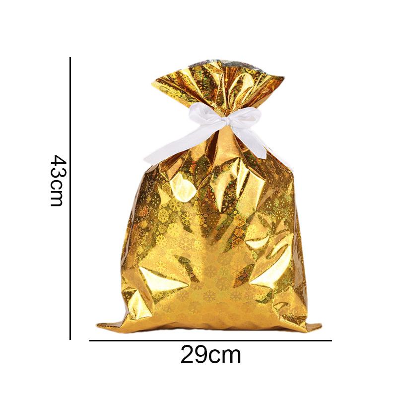 Christmas Gift Bags Large Capacity Merry Christmas Drawstring Gift Packaging Bags 2025 Navidad Party Candy Cookie Wrap Pouch