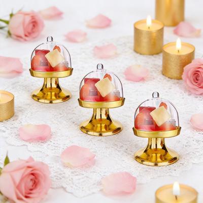 Mini-Kuchenständer aus Kunststoff mit Kuppelhaube Klar Dessert Cupcake Ausstellungsständer Schokoladen-Süßigkeitenteller für Geburtstag Hochzeit Feiertag