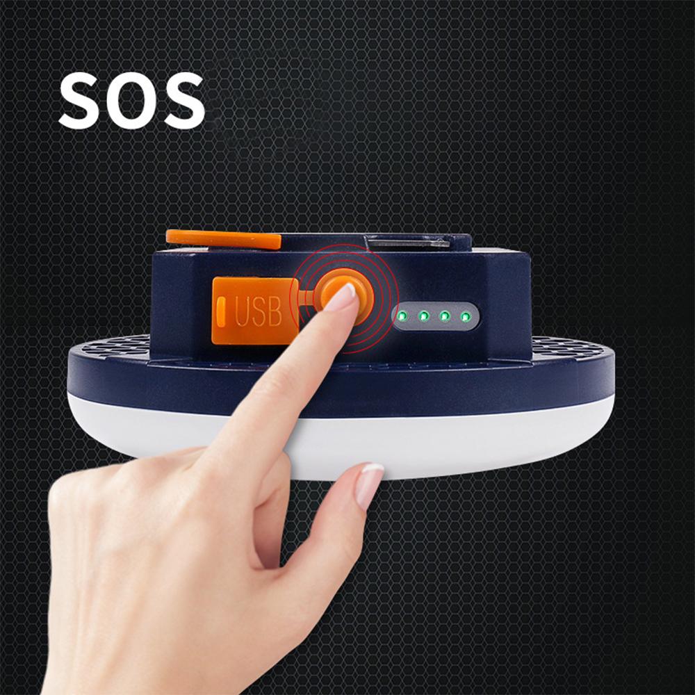 USB Rechargeable Portable Waterproof LED Camping Light with Magnet for Emergency LED Camping Lantern Lamp with Power Bank