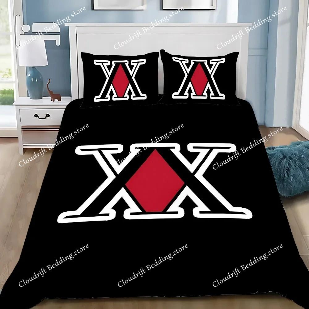 Anime Duvet Cover Pillowcase Bedding Set Hunter x Hunter Adult Boy Girl Bedroom Decoration Children Single Double Large Size