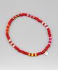 Bonbeau Solid And Pattern Color Mix Layered Bracelet Smile Mini Charm Color Mix Layered Bracelet