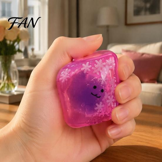 Stress Relief Squeeze Toy Halloween Ghost Cube Toy, Pumpkin Bat with Sensory Snowflake, Hand Relaxation for Party Favors Portable Ball