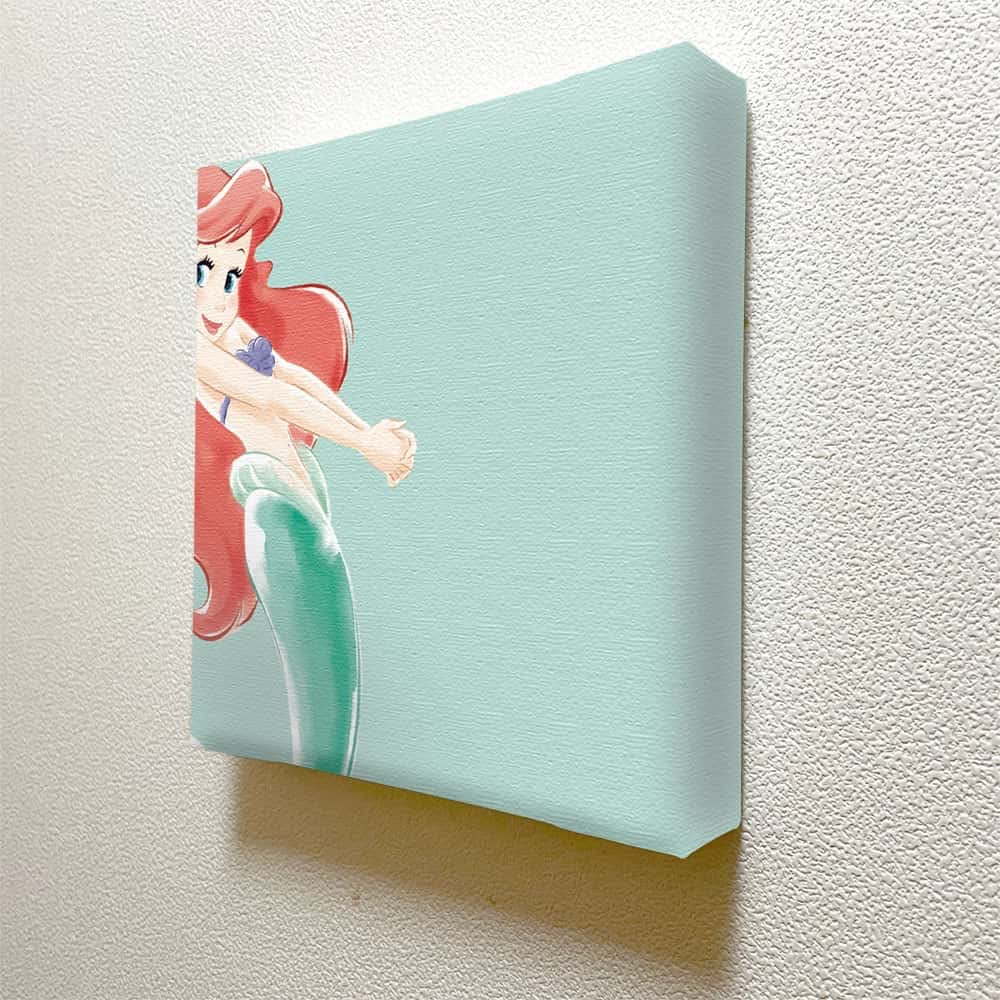 Art Deli Ariel Poster 20cm X Disney Made In Lightweight Panel, 20cm, Princess, Japan, Fabric, IKE-DSNY-2106-25