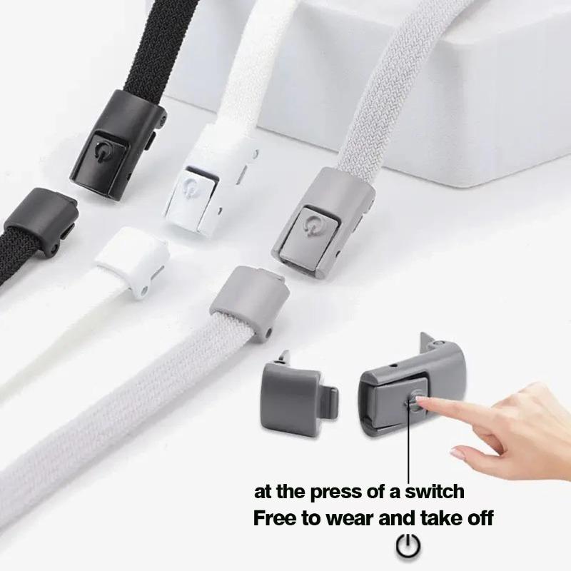 Sneaker Buckles,  Shoelaces Buckle, Shoe Laces Closures, Elastic Laces Closure, Metal Shoelaces for Trainers Shoelaces