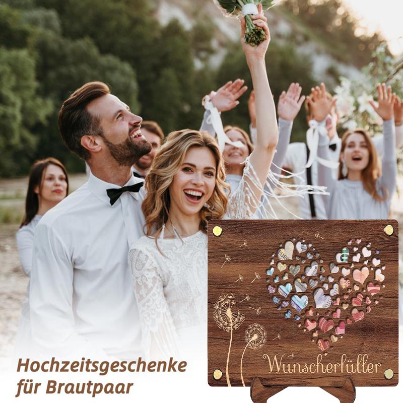 1PC Birthday/Wedding Friend Friendship Gifts Graduation DIY Wooden Photo Frame With Bracket Creative Greeting Card Money Clip