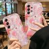 Phone Case: 2D Flat Samsung Galaxy A34 A35 M05 M06 S20 S22 S21 FE Plus 5G Protective Case, Pink Strawberry, Christmas and Halloween Gift