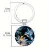 Modern Minimalist Hummingbird And Flower Pendant Keychain With Glass Material For Gift Giving And Party Decor
