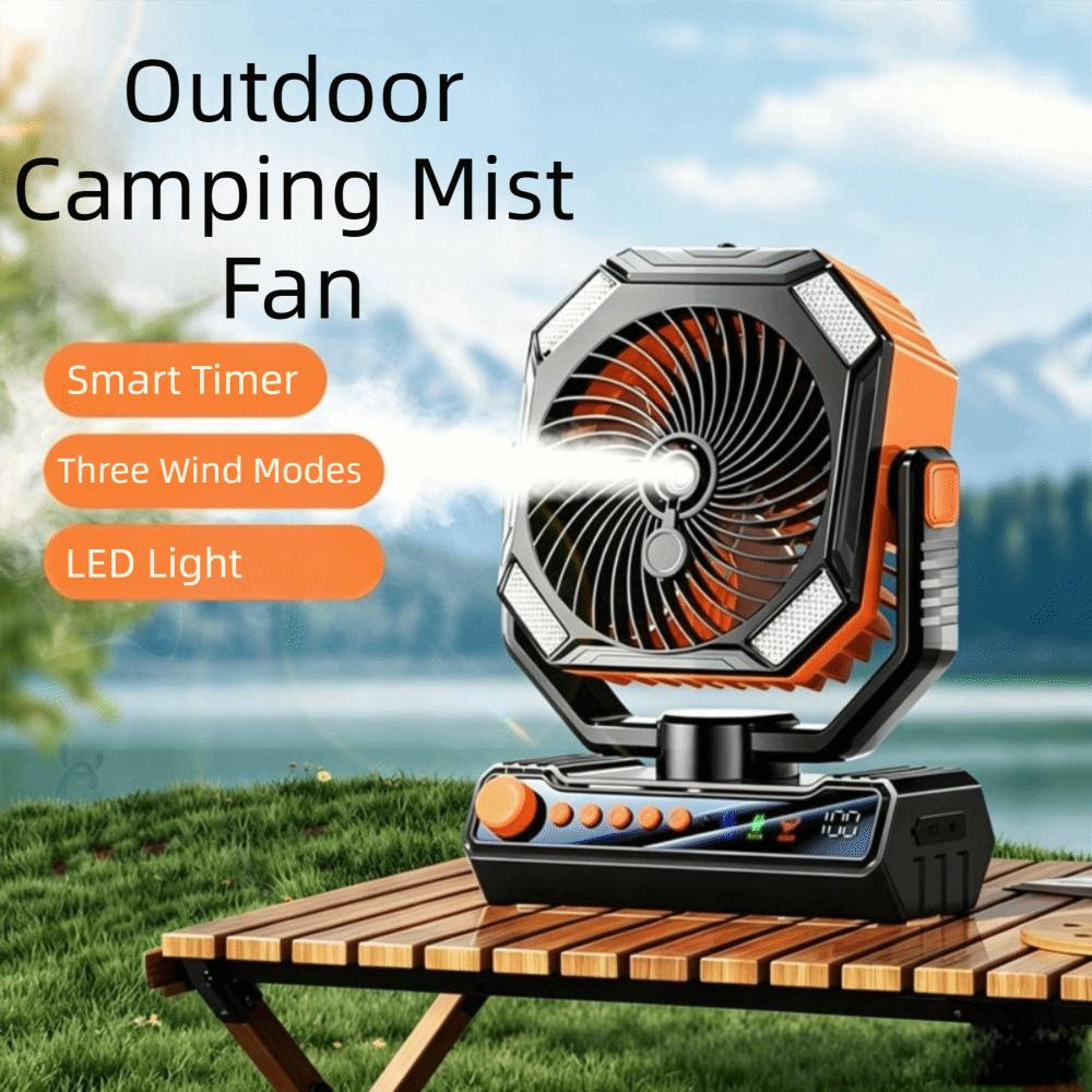 Large Wind Force Camping Fan Quiet Powerful Desk Fan Quiet Operation USB Fan Outdoor Camping