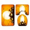 Halloween Bathroom Four-Piece Combination Set Bedroom Non-Slip Carpet Floor Mat Door Mat