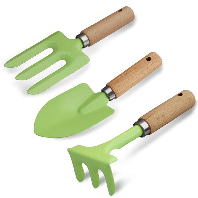 

Children s Gardening Tool 3pcs with Wood Handles Includes Shovels Rakes Fork Perfect for Little Hands Backyard Beach Fun 1