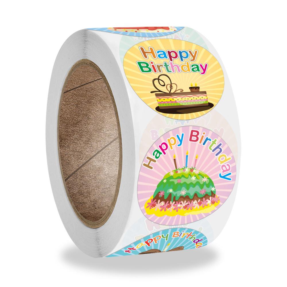 100-500Pcs High-Quality "Happy High-Quality Birthday" High-Quality Sticker High-Quality Envelope High-Quality Sealing High-Quality Label