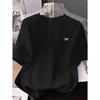 European Sizes Bow Print Summer Round Neck Short Sleeve Casual Women's T-Shirt