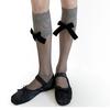 Grey Collection Long Socks for Women Fashion Retro Cosplay Basic High Tube Stockings Sweet Lace Long Socks Over The Knee Socks