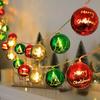 1/3M Christmas Decorative Lights String Christmas Balls Stars Garland Battery-operated Garland Xmas Tree New Year Home Decor