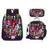 New Friday Night Funkin Backpack Three Piece Set Black Friday Korean Version Student Backpack Ice Pack Pencil Case Dropshipping