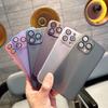 Applicable To Apple 16Pro Mobile Phone Case Ice Mist Hard Case iPhone15/14 Ultra-thin 11 with Lens Film 12 All-inclusive 13