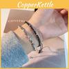 Bracelet Minimalist Iridium Geometric Design Handmade Unisex Jewelry Fashion