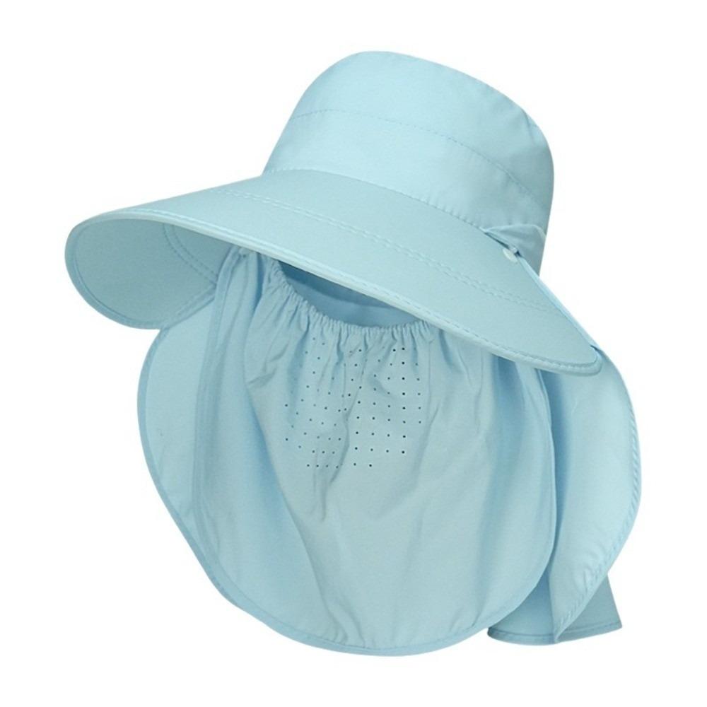 Adjustable Sunshade Shawl Cap Face Cover Picking Tea Hat Sun Hat Shawl Mask Hat  Women