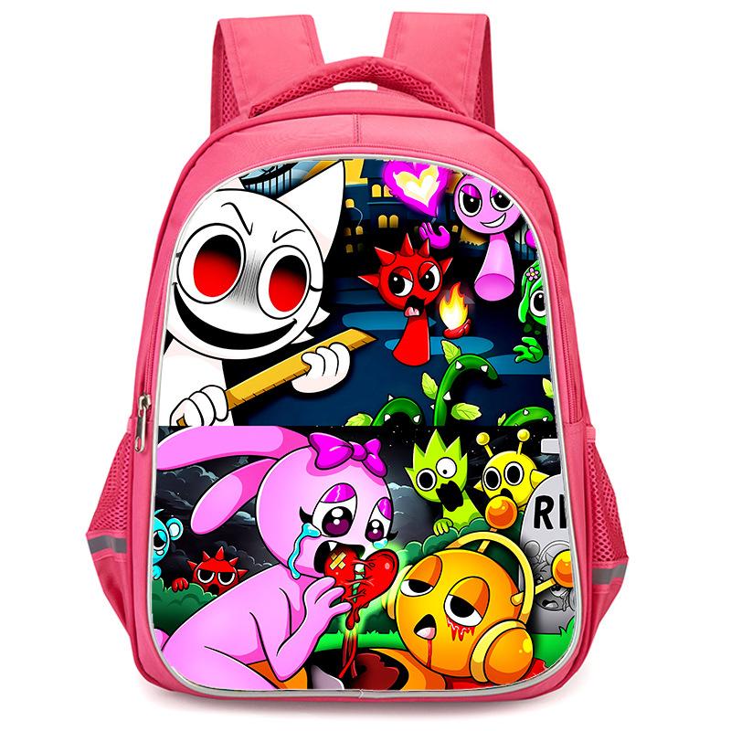 Rhythm Box Sprunki Hra Anime Batoh Studentský Školní Taška Počítačová Taška
