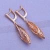 MINTHA Orecchini a Clip Moda Trendy Gioielli Orecchini Lunghi Pendenti Per Donna Colore Oro Rosa