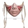 Målad Skönhetsmask Maskeradmask Festmask Estetisk Mask Mekanisk Halvansiktsmask för Halloween Jul Cosplay
