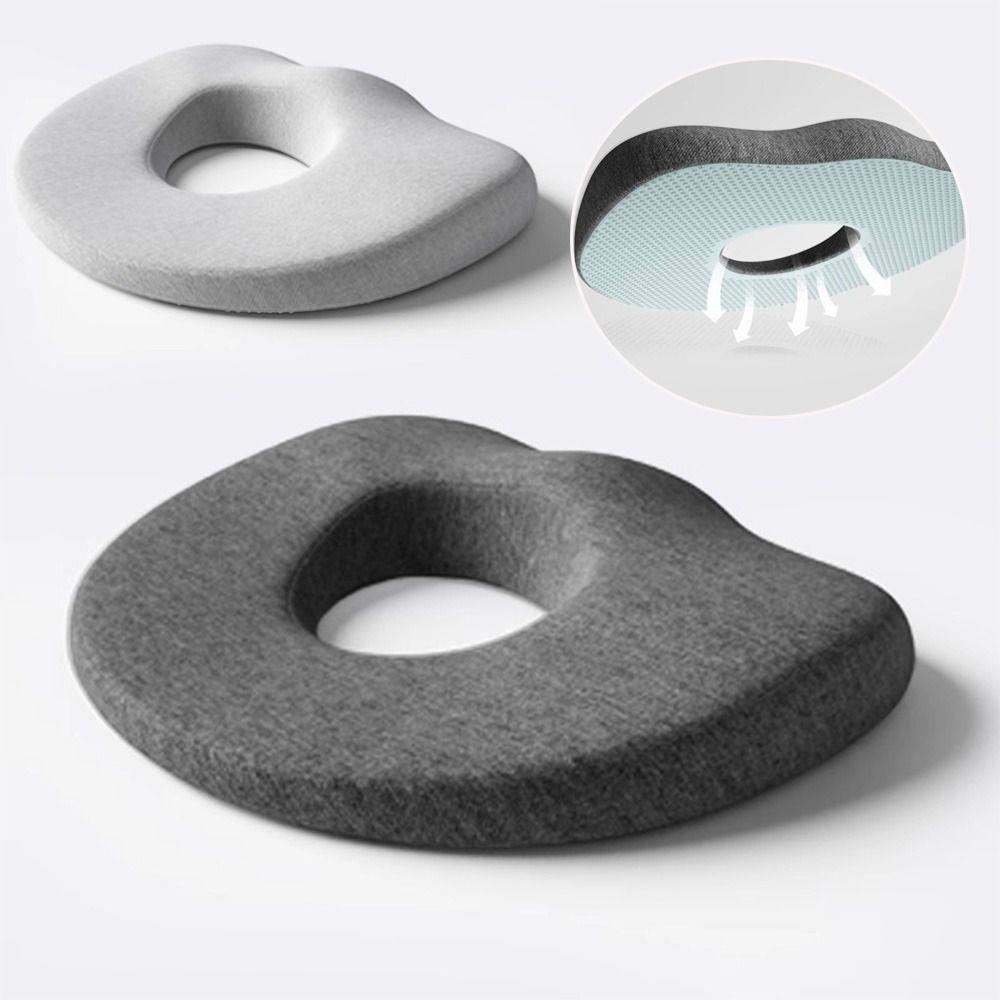 Prevent Pressure Sores Memory Foam Cushion Soft Texture Seat Pad Round Cushion  Office Home Decor