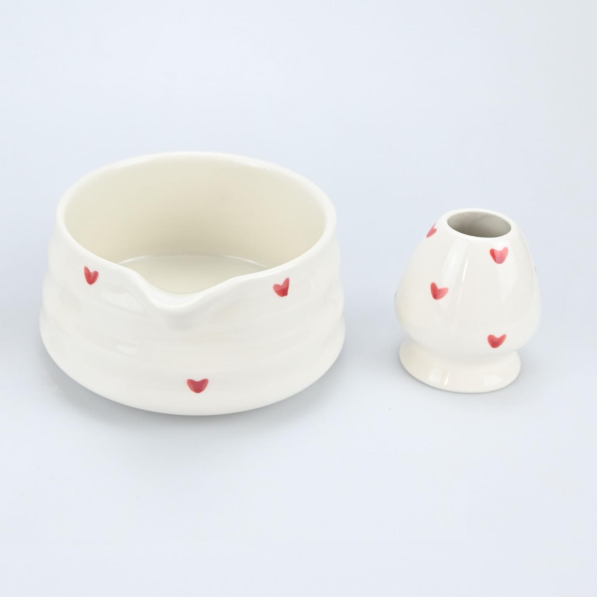 

2/5/6PCS sets of heart-shaped matcha bowls and matchaed mixers, Japanese fresh matcha tool sets and matchas bowls