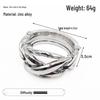 Zinc Alloy Kongming Puzzle Lock: Disentanglement Ring Educational Toy
