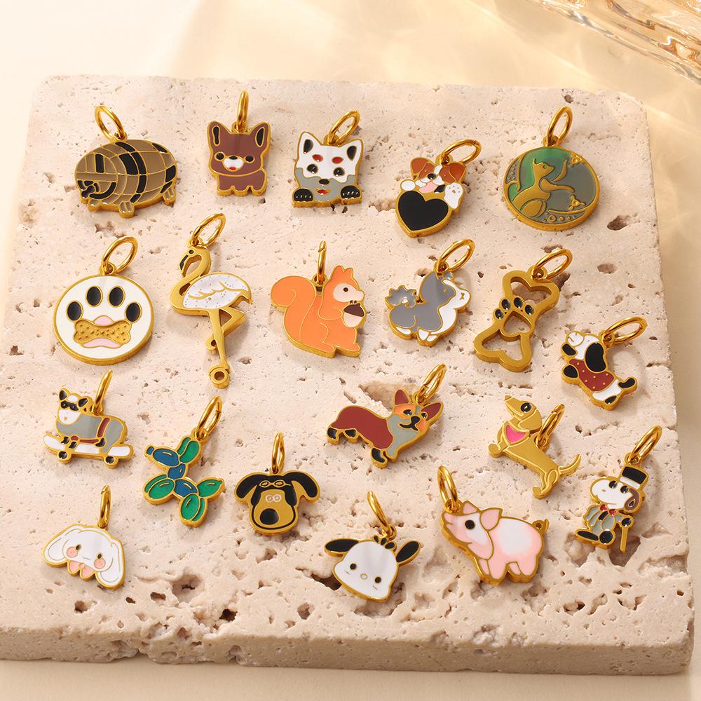 Yori Cute Animal Pendant Charms Adorable Cat Dog Paw Print Designs DIY Jewelry Accessories Making 2026 New