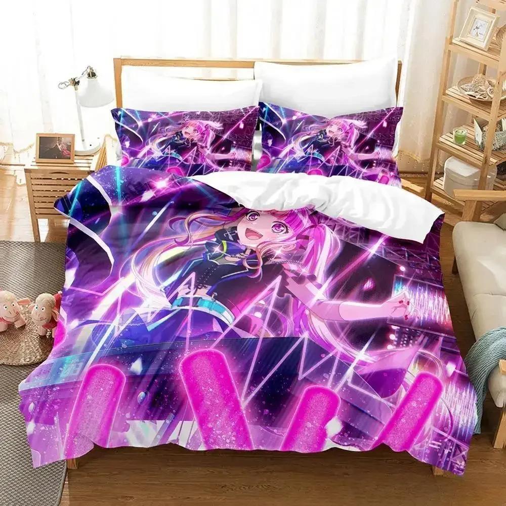 RAISE A SUILEN Bedding Set Cartoon Anime three-piece set Adult Kid Bedroom Duvet cover Sets 3D Print Kawaii Girls lit complet