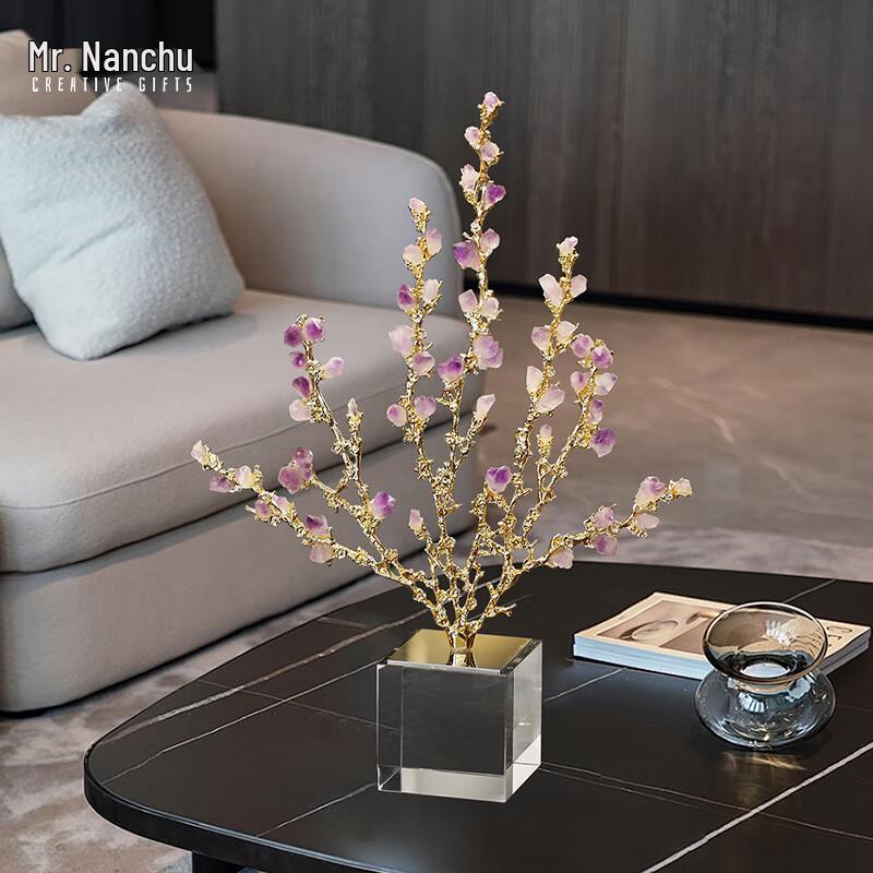 Luxury Amethyst Flower Ornament